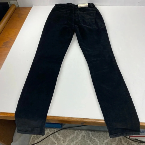 Dl 1961 Womens 25 Black Velvet Chrissy Ultra High Rise Skinny Instasculpt Pants - Picture 10 of 12